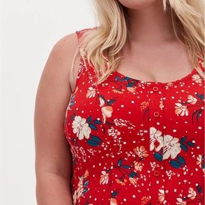 Torrid Button Down Fit and Flare Top NWT Size 0X